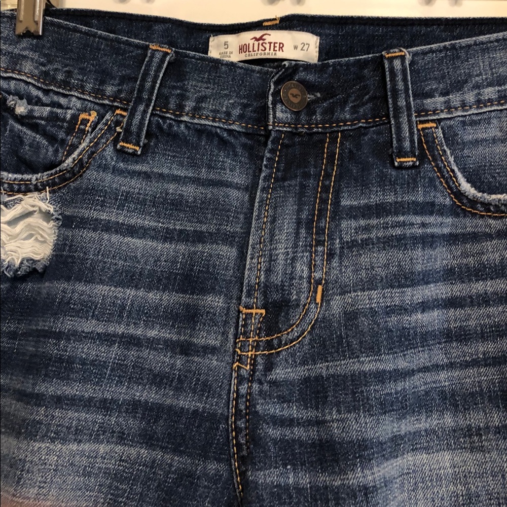 Hollister factory distressed skinny jeans S 5 - Picture 2 of 8